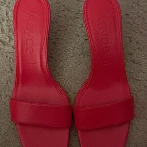 Aeyde Bold Red Women's Sandals